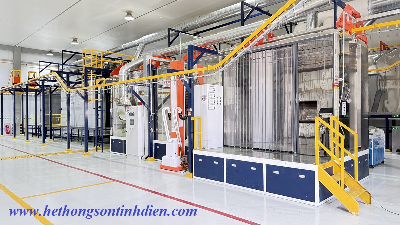 THIẾT KẾ DÂY CHUYỀN SƠN TĨNH ĐIỆN THEO YÊU CẦU